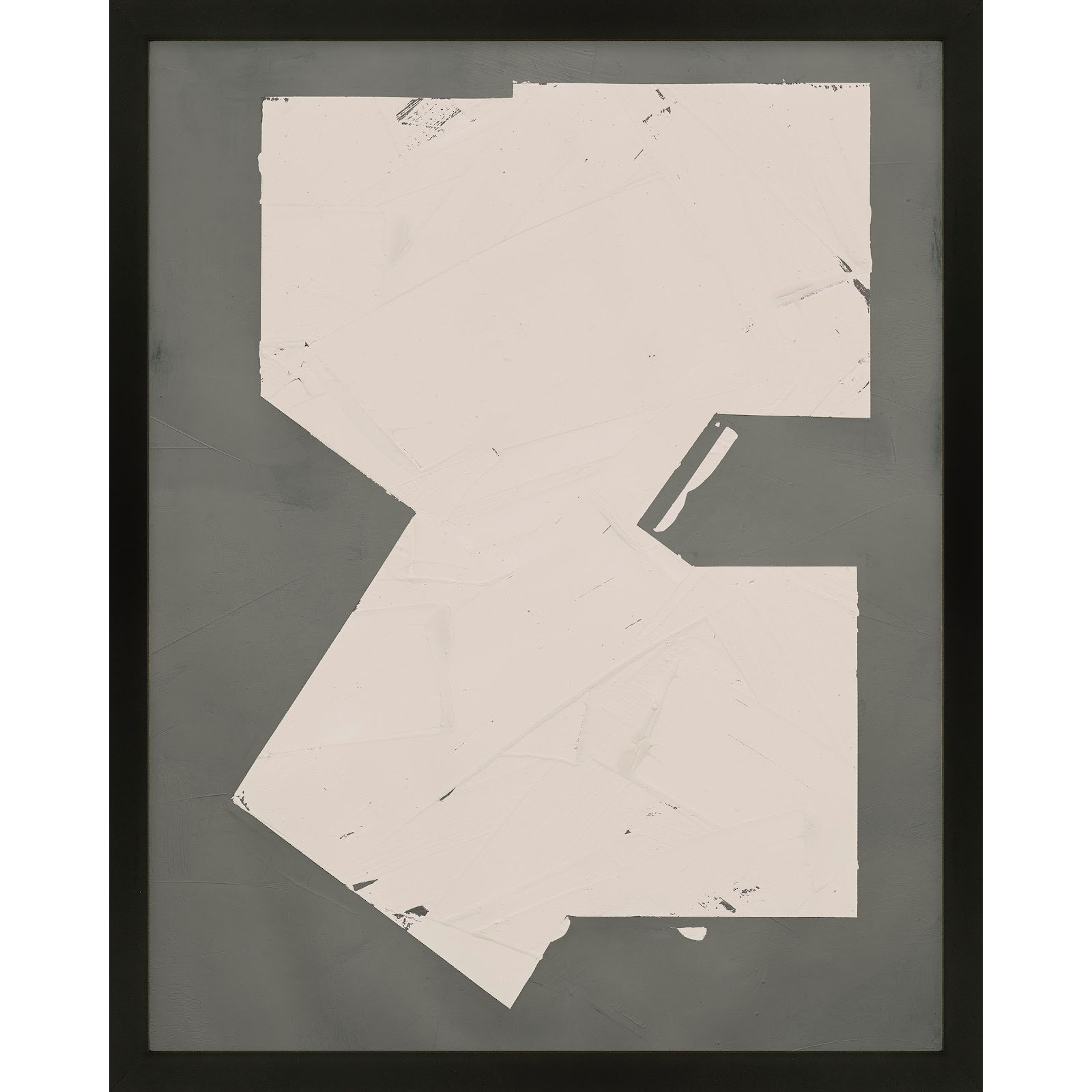 Equipoise In Greige III by Ivo Stoyanov, Black, 24" W x 30" H
