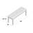 Peru 6-Person Solid Wood Four-Leg Dining Set