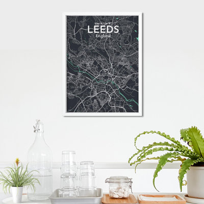 Carte de la ville de Leeds, impression