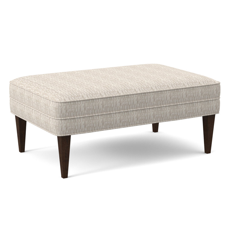 Aperitif Upholstered Bench, American Walnut, White Caps Fog