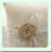 Cotton Wedding Ring Pillow with Lace Flower
