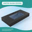 BB02-36-109, lavabo intégré à surface solide sans drain ni robinet, couleur noir mat