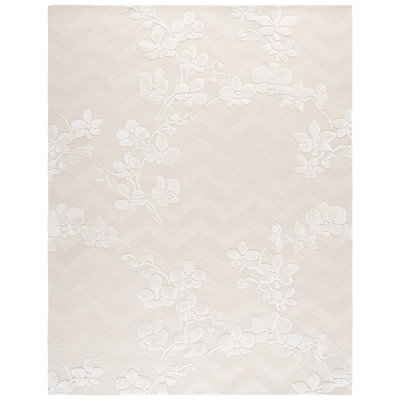 Glamour 609 Hand Tufted 65% Wool; 25% Viscose; 10% Cotton Floral Rug