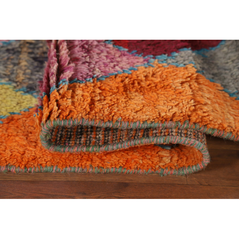Tapis multicolore 11 pi 2 po x 7 pi 7 po One-of-a-Kind