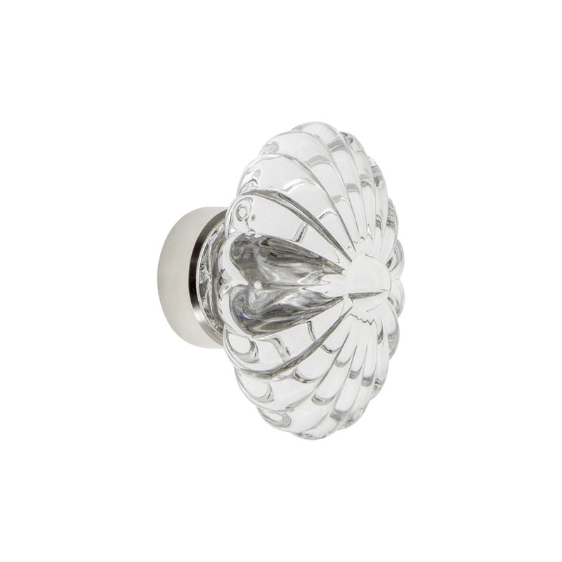 Burgundy Cabinet Knob, Polished Nickel