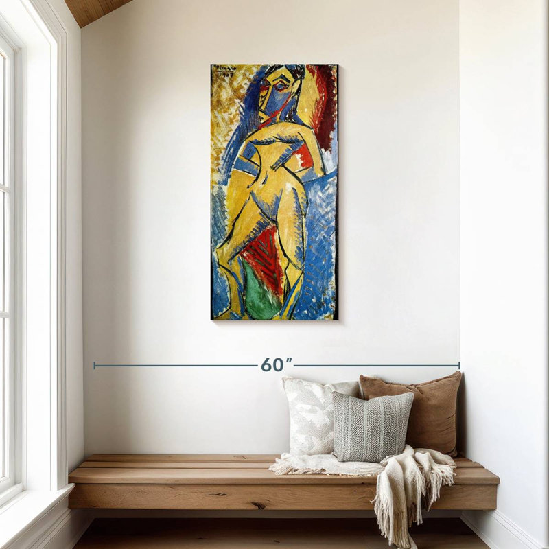 Femme nue 1907, H 42 po x l 21 po