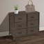  Commode 6 tiroirs Sorbus avec structure en acier, plateau en bois, bacs en tissu-1662881587