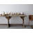 Reclaimed Pine Wood Table with Trestle Base-603492961