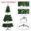 Sapin de Noël artificiel de 6 pi avec des branches réalistes, 250 lumières DEL chaudes et 1000 pointes