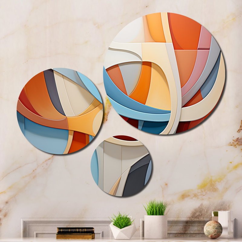 Abstract Wall Decor on Metal