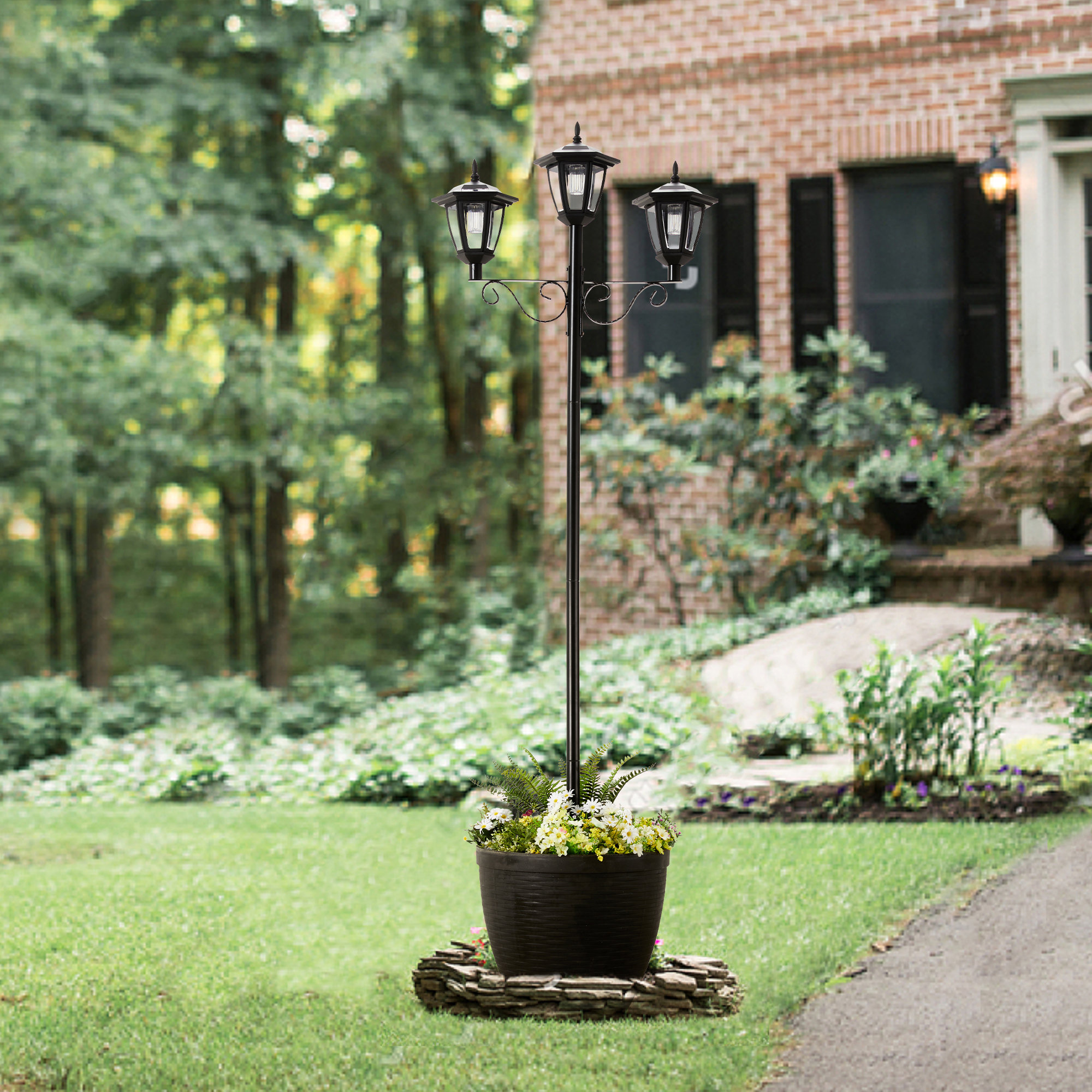 Jetlink Crafts Black Low Voltage Solar Powered Pathway Light \u0026 Reviews |  Wayfair, image size:2000x2000