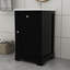 Meuble-lavabo de 20 pouces avec comptoir en céramique à deux niveaux et tablettes réglables-1565077417