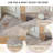 Washable Abstract Geometry Area Rug Non-sliping Backing