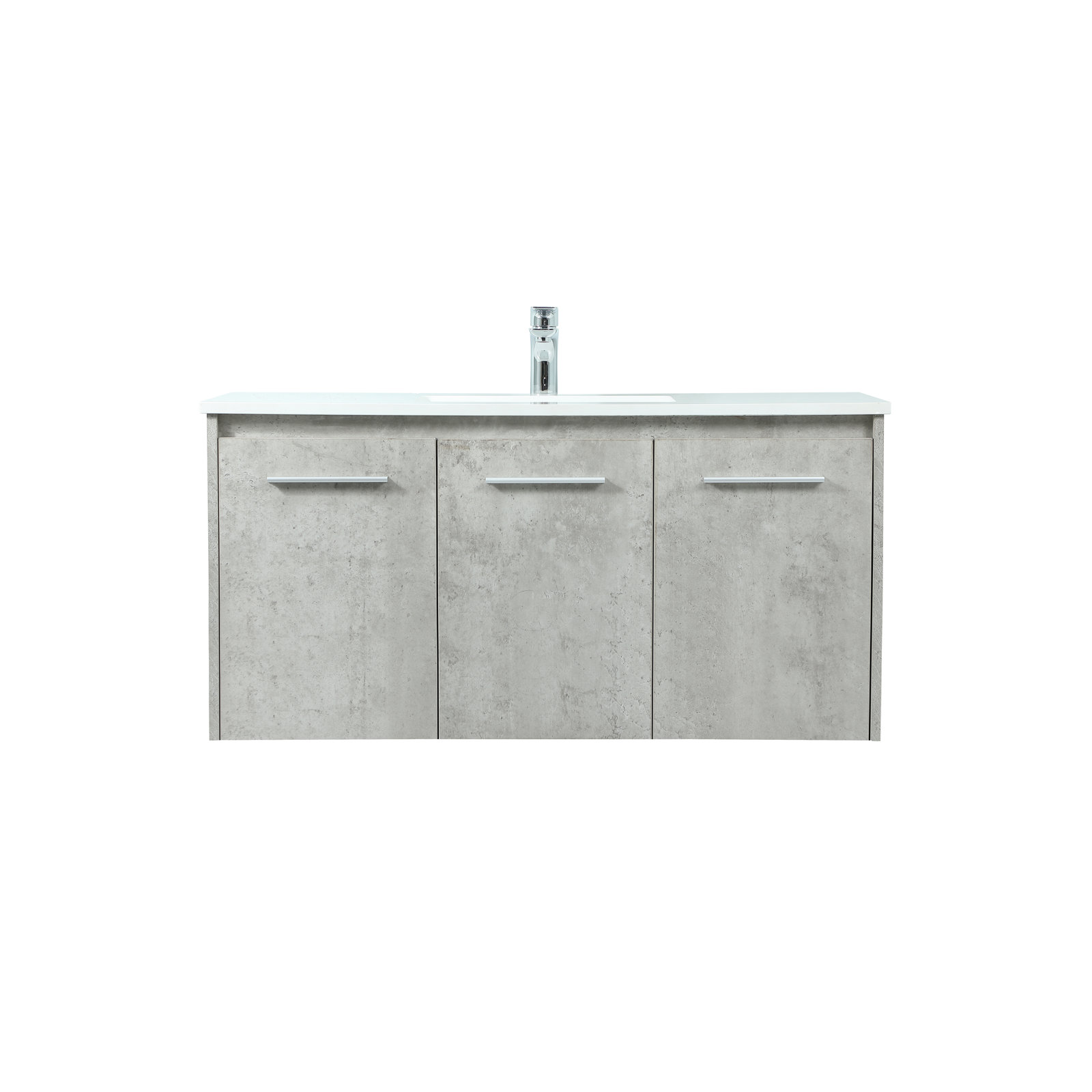 Goodfellow 39.76'' Single Bathroom Vanity, Concrete Gray