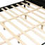Élégante base de lit pour grand lit en bois massif, aucun sommier requis, mobilier de chambre à coucher moderne avec tête de lit élégante (matelas non inclus)