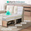 Canapé modulaire capitonné en U capitonné avec canapé-lit, chaise de rangement et table d'appoint Benett 108,6 po Benett-132785438