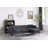 86.5"W Fabric Sectional Sofa Chaise