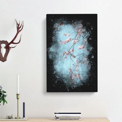 Beautiful Pink Cherry Blossom - Wrapped Canvas