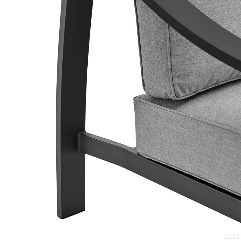 Fauteuil d'extérieur en aluminium