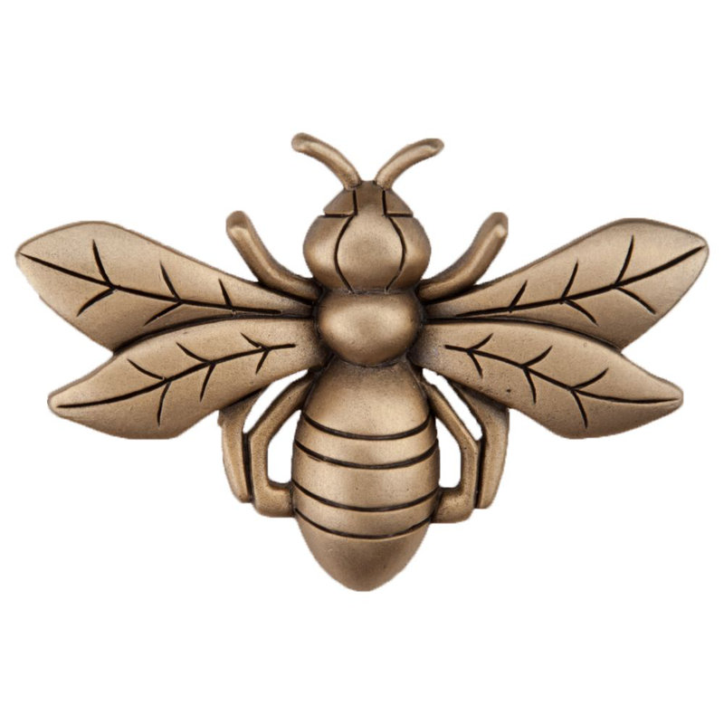 Bee Cabinet Knob, Museum Gold