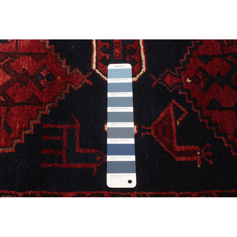 Tapis bleu foncé Anatolian Croci 5 pi 3 po x 13 pi 1 po
