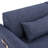 73.8" Linen Round Arm Convertible Sofa-471049889