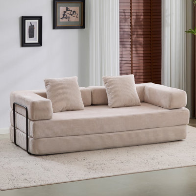 Convertible Sleeper Sofa, Foldable Floor Couch No Assembly