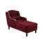Chaise longue rembourrée avec poches latérales-1952350456