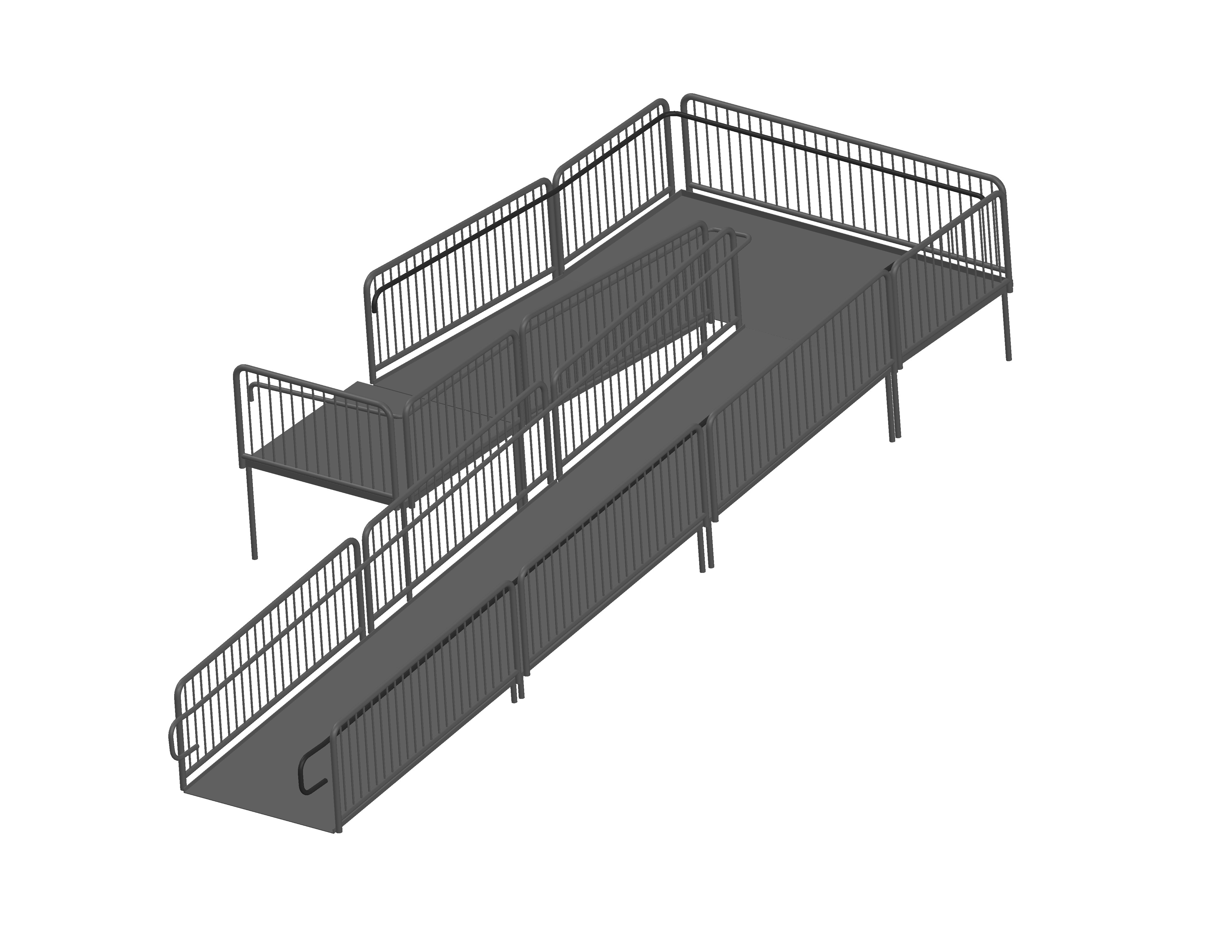 Casting Ramp Set AmTab Manufacturing Corporation Stage Ramp 29' x 10.5', 32