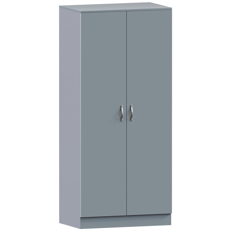 Maybery 2 Door Manufactured Wood Wardrobe, Light Spruce