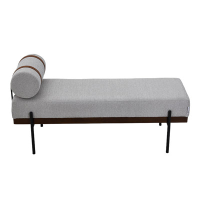 Chenille Upholstered Bench