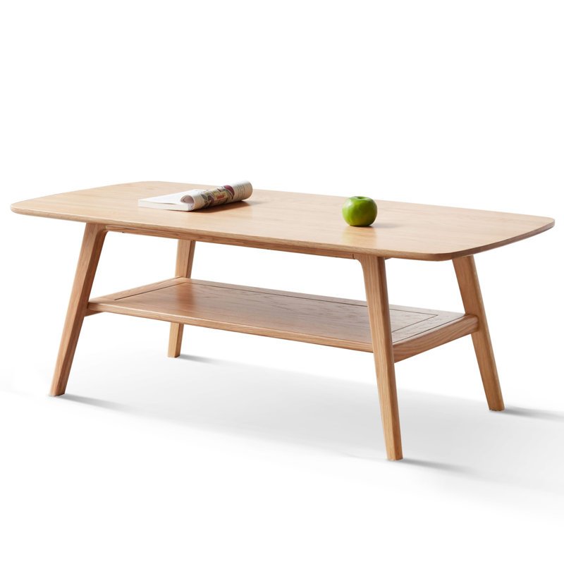 Assiette en bois avec plateau de rangement, Chêne, H 17,34 po x L 39,39 po x l 19,67 po
