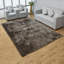 Tapis à poils longs en polyester touffeté à la main - Rectangle, couleur beige foncé, conception unie, tapis antidérapants faits à la main épais pour salon, chambre à coucher-2006833625