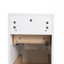 Armoire de rangement autoportante 12 po avec 3 tiroirs à fermeture en douceur, blanc brillant | Idée de cadeau