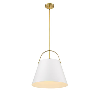 Luminaire suspendu conique à 1 lumière Chrisha