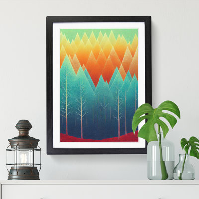 FRM-V0523-1013X Forest Pattern - Picture Frame Print