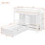 Lit superposé simple avec tiroirs, garde-robe, tablettes de rangement et lit hydraulique, blanc-1816887504