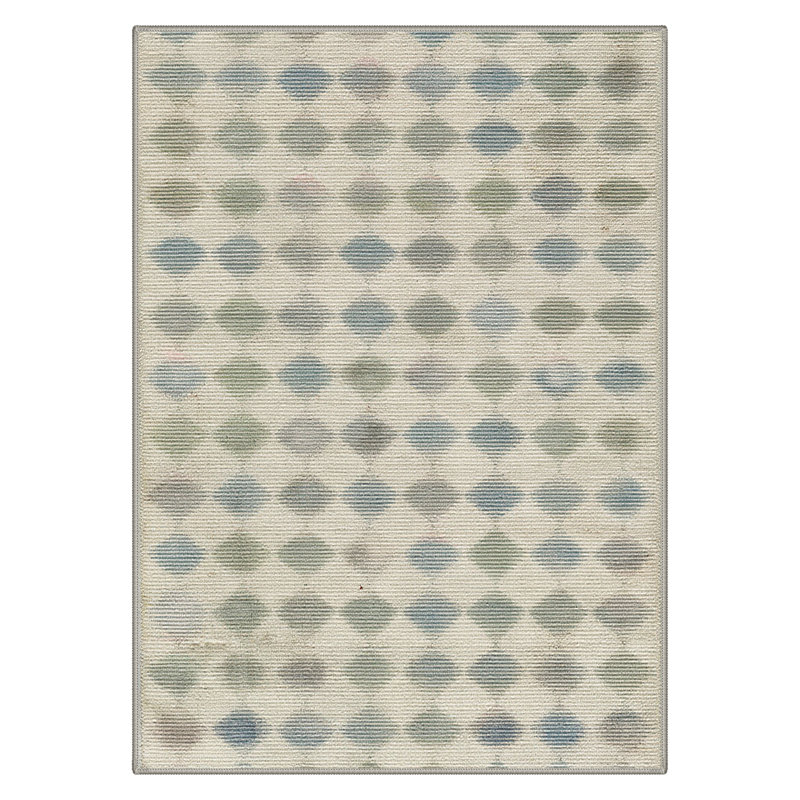 Tapis intérieur sauge lavable à la machine Coady Diamondot, Rectangulaire 8 pi x 10 pi