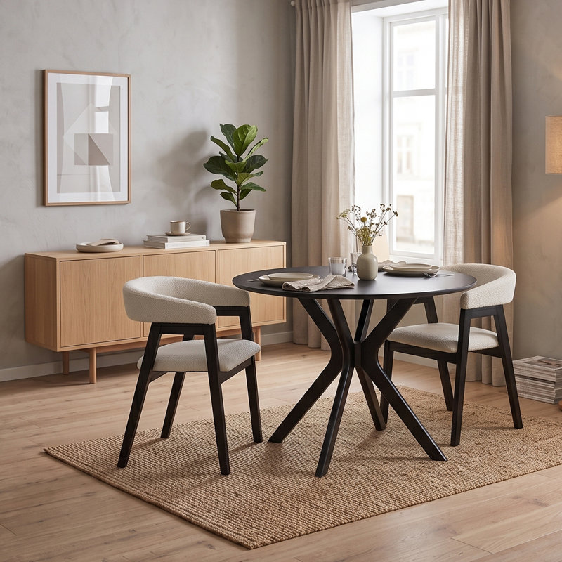 4 -Person Solid Wood Dining Set