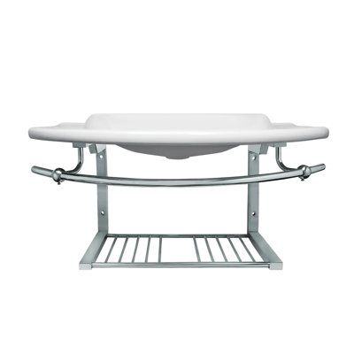 Whitehaus 25.13'' Ceramic U-Shaped Bathroom Sink