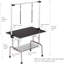 Table de toilettage pour animaux avec pattes pliantes-100930538-100930536