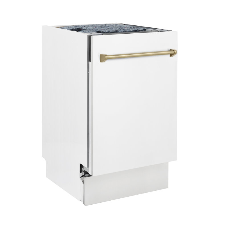 Autograph Edition 18" 51 dBA Built-In Button Control Dishwasher, Champagne Bronze