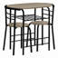 Ensemble de table de salle à manger 3 pièces de haute qualité avec stratifié en métal, parfait pour les cuisines et les espaces de petit-déjeuner-994709523-994709519