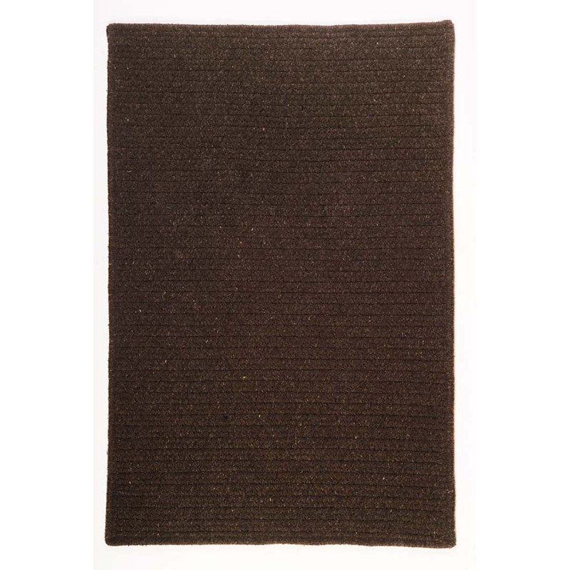 Tapis réversible en mélange de laine Tanguay - Cacao, Rectangle 12 pi x 15 pi