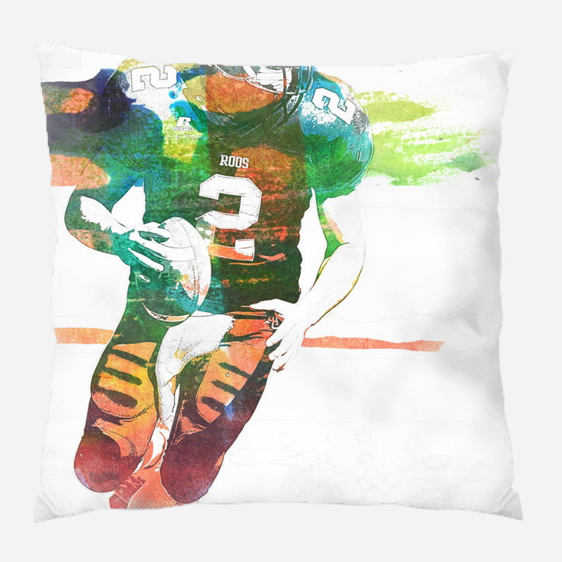 Coussin de football Deshazo, Microsuède, Intérieur