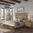 Panel Bed w/ Bench - Caramel Finish-1641878545