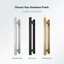 OVE Decors Pasadena X P 36 po P 74 po Ensemble de porte de douche pivotante sans cadre en H avec base, 2025-110692746