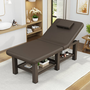 75" Professional Portable Massage Bed Spa Bed Folding Table With 6 Metal Legs