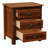 Fireside Lodge Barnwood XL Three Drawer Nightstand