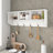 Accent Shelf with Hooks, Wall Mounted Coat with Hooks